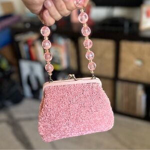 Christiana Pink Beaded Embellished Mini Bag